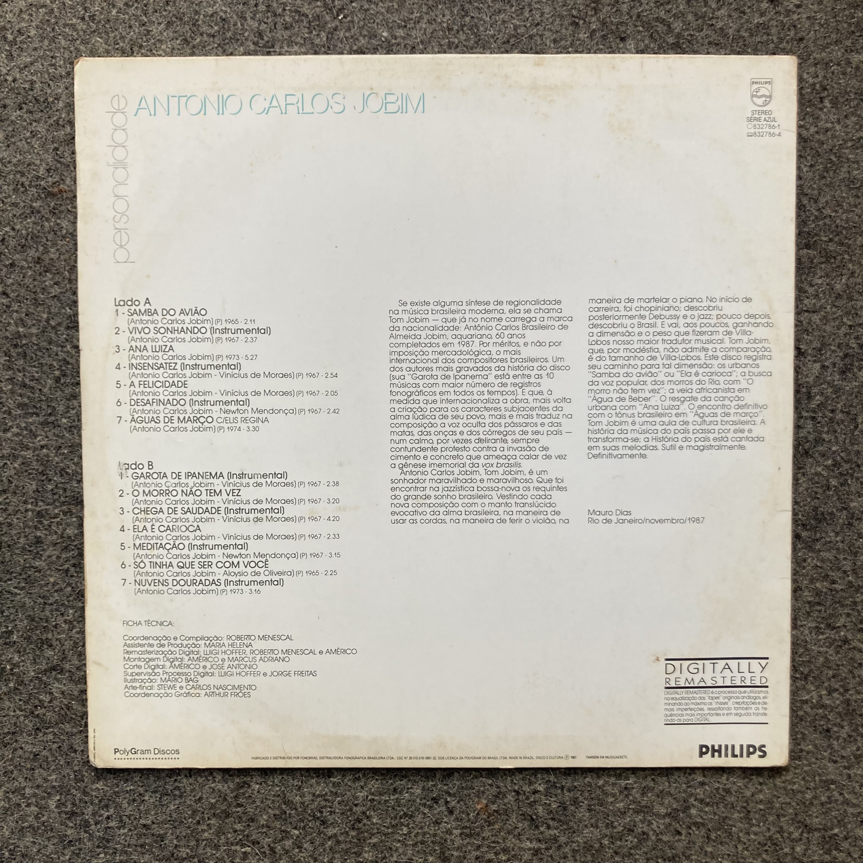 Antonio Carlos Jobim - Personalidade (Brasil, 1987) - Thumbnail 2