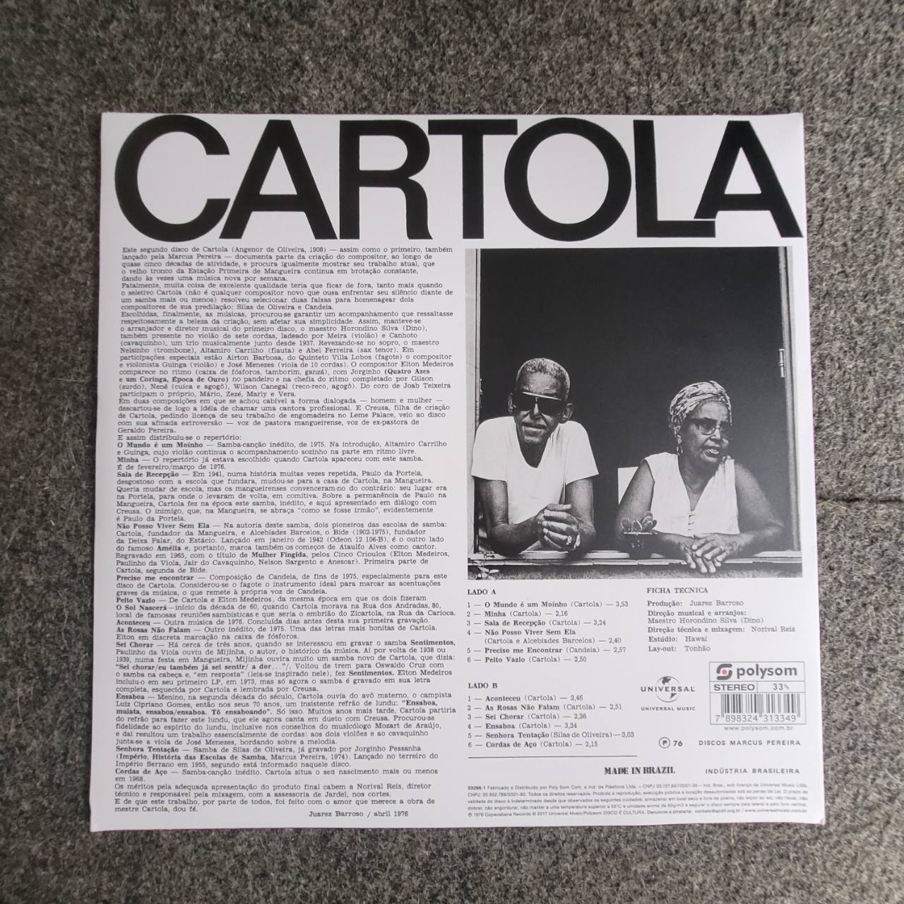 Cartola - Cartola (Reedição 2025 Splatter) - Thumbnail 2