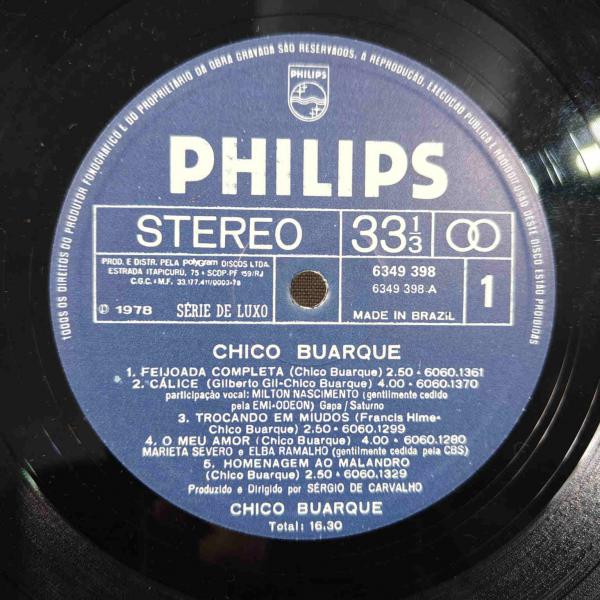 Chico Buarque - Chico Buarque (1978) - Thumbnail 3