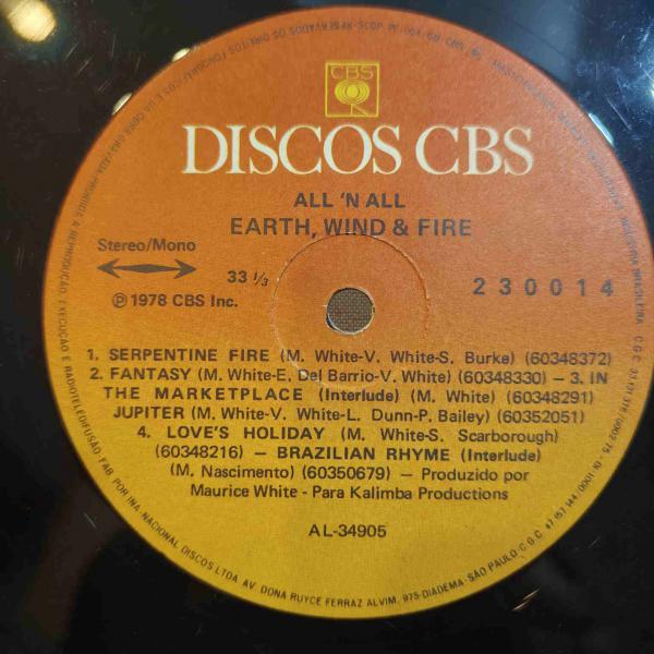 Earth, Wind & Fire - All 'N All - Thumbnail 3