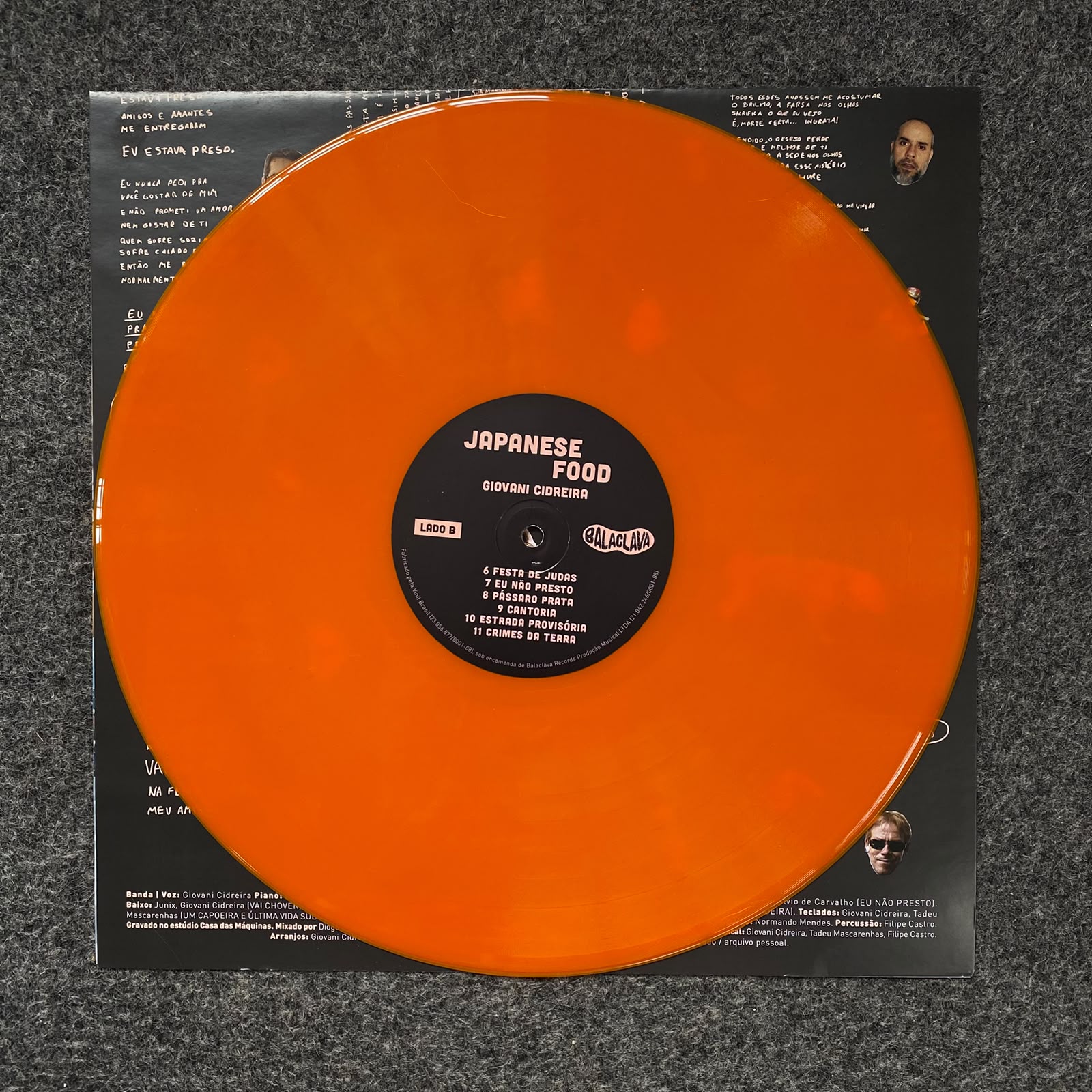 Giovani Cidreira - Japanese Food (Vinil Laranja) - Thumbnail 6