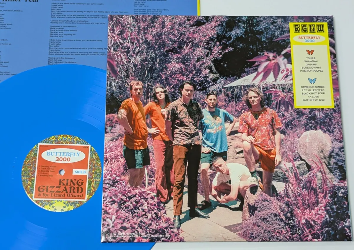 King Gizzard & The Lizard Wizard - Butterfly 3000 [Swedish Version] [Butterfly Blue Vinyl] - Thumbnail 2