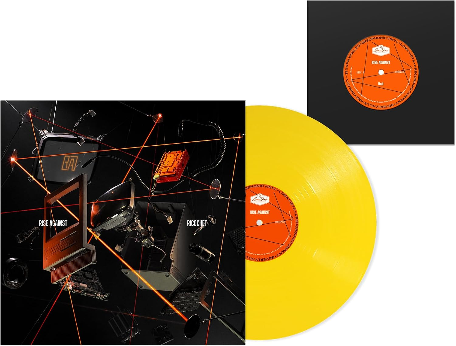 Rise Against - Ricochet [Canary Yellow LP + 7" Single] [Amazon Exclusive] - Thumbnail 2