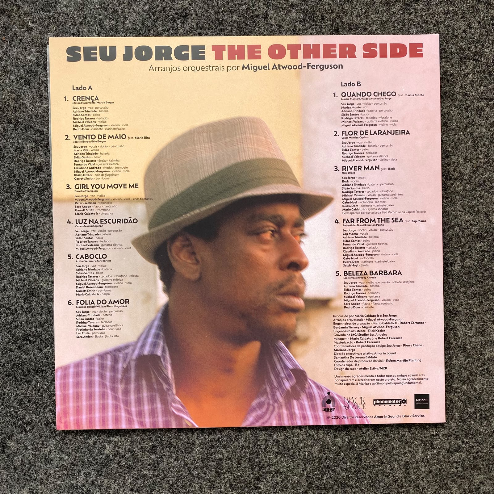 Seu Jorge - The Other Side (Noize, Vinil Azul) - Thumbnail 3