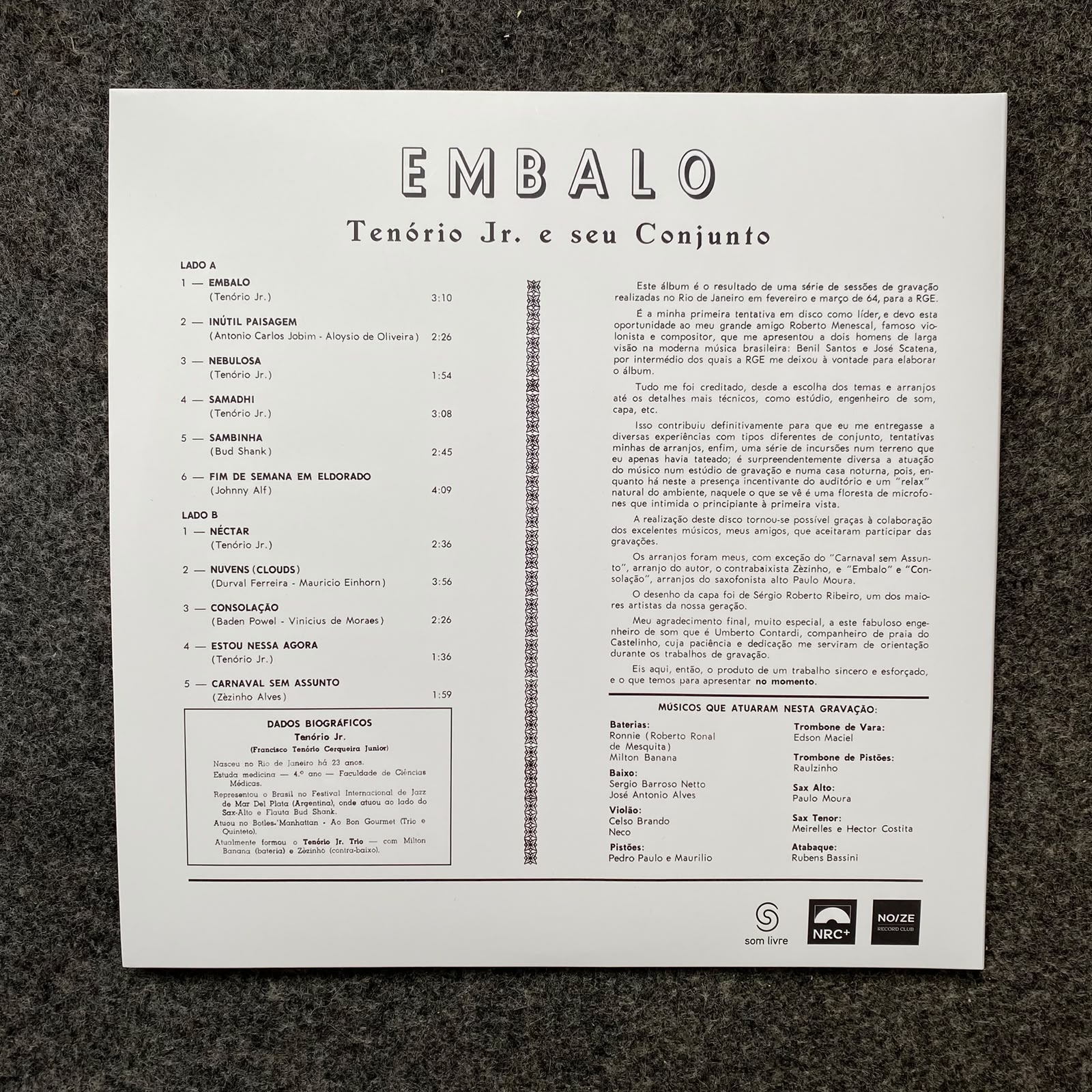 Tenório Jr. - Embalo (NRC+, Vinil Transparente) - Thumbnail 2